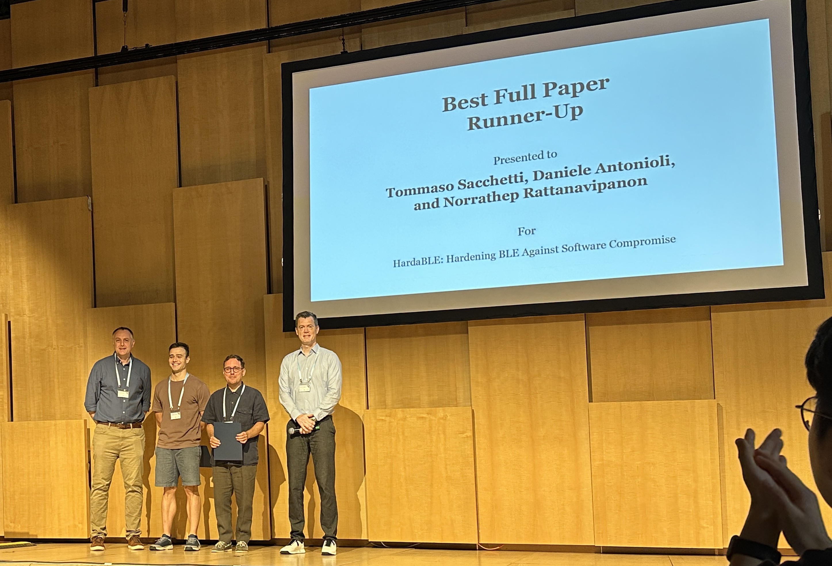 Award Ceremony Best Full Paper runner-up