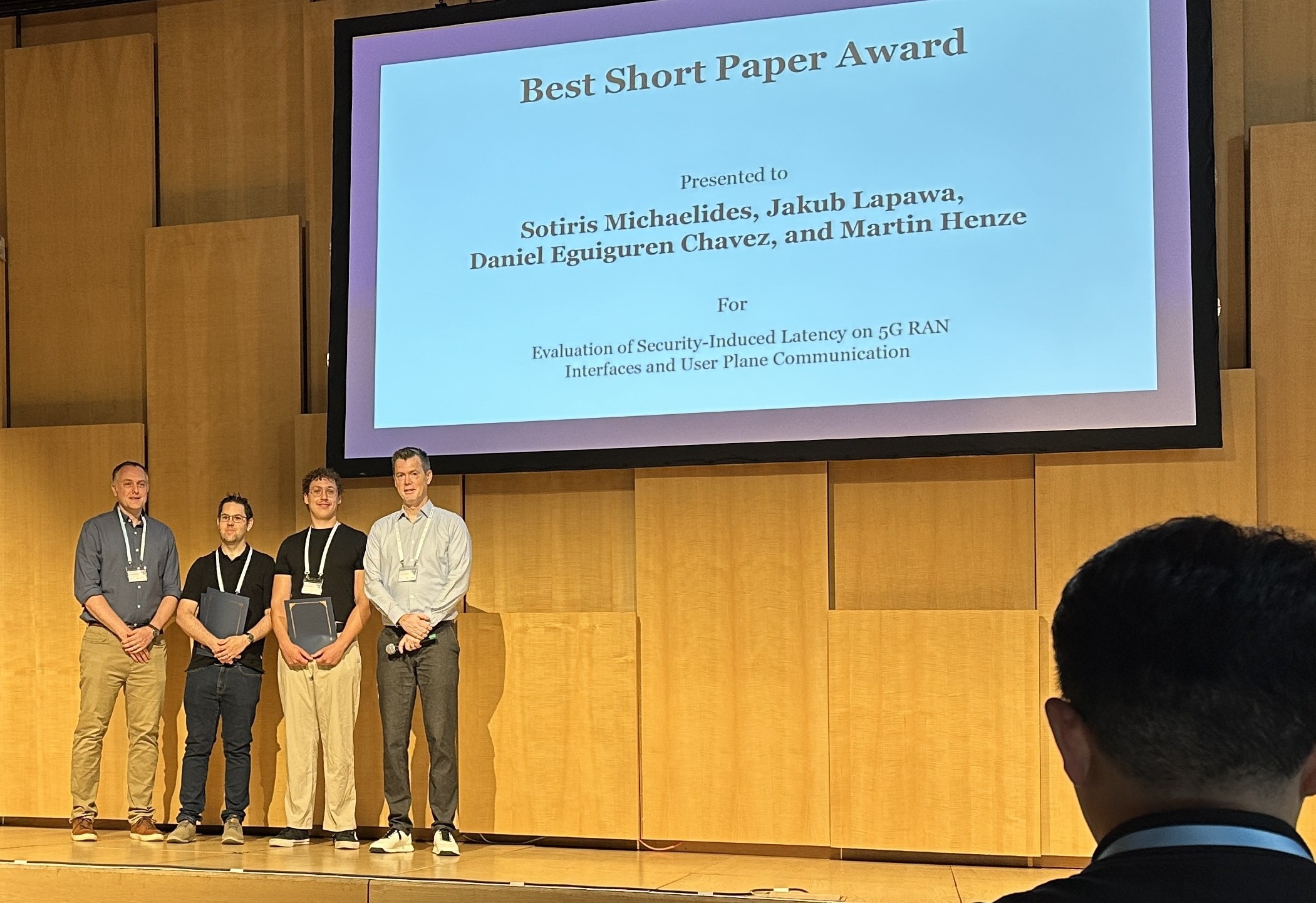 Award Ceremony Best Short Paper
